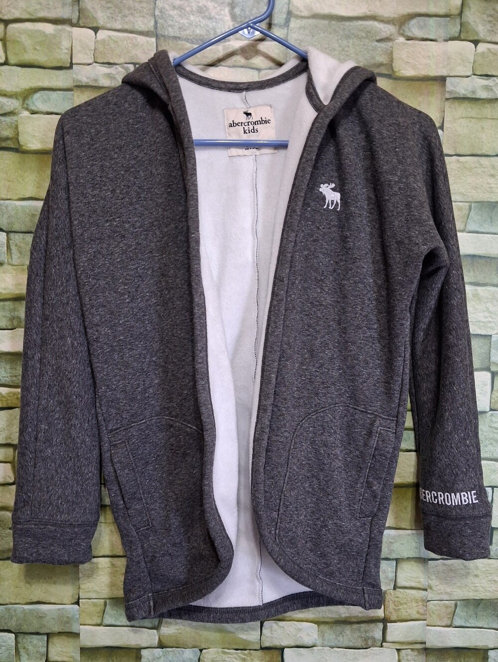 Abercrombie Kids Open Front Hooded Cardigan Sweatshirt